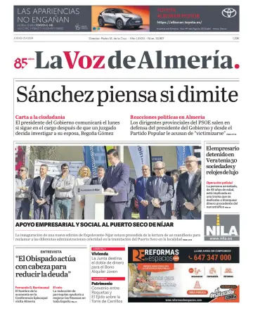 La Voz de Almería - 25 4월 2024