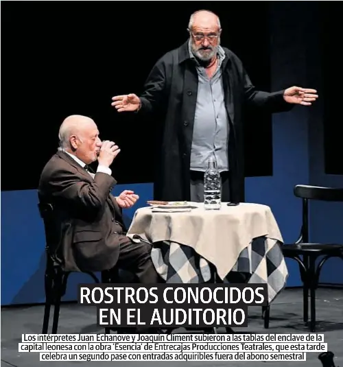 ROSTROS CONOCIDOS EN EL AUDITORIO
