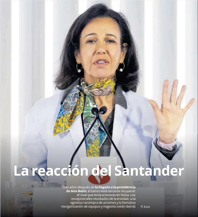 LA REACCIÓN DEL SANTANDER