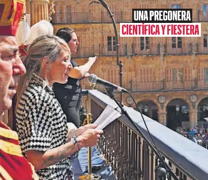 UNA PREGONERA CIENTÍFICA Y FIESTERA