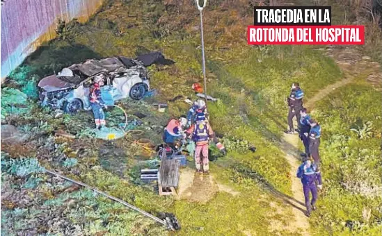 TRAGEDIA EN LA ROTONDA DEL HOSPITAL