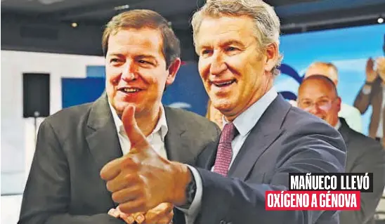 MAÑUECO LLEVÓ OXÍGENO A GÉNOVA