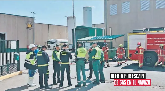 ALERTA POR ESCAPE
DE GAS EN EL NAVAZO