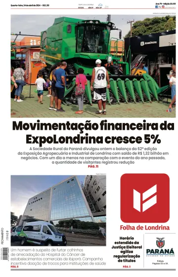 Folha de Londrina - 24 апр. 2024
