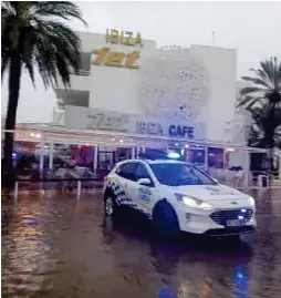 ‘ALICE’ DEJA INUNDACIONES EN IBIZA Y PLATJA D’EN BOSSA