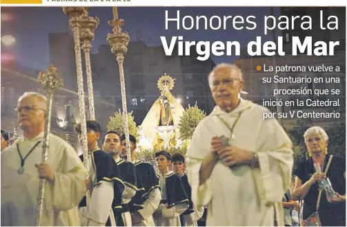 HONORES PARA LA VIRGEN DEL MAR