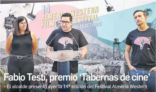 FABIO TESTI, PREMIO ‘TABERNAS DE CINE’ UNICA DA EL SALTO A LA V GAMA CON LA INCORPORACIÓN DE SURINVER