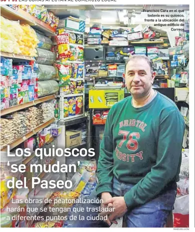 LOS QUIOSCOS ‘SE MUDAN’ DEL PASEO