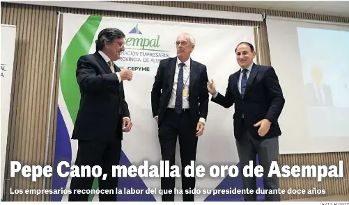 PEPE CANO, MEDALLA DE ORO DE ASEMPAL