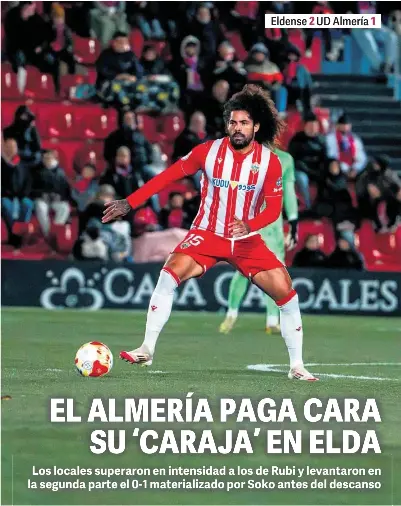 EL ALMERÍA PAGA CARA SU ‘CARAJA’ EN ELDA
