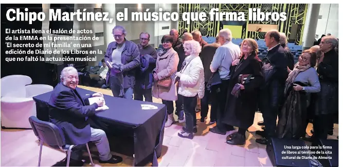 CHIPO MARTÍNEZ, EL MÚSICO QUE FIRMA LIBROS