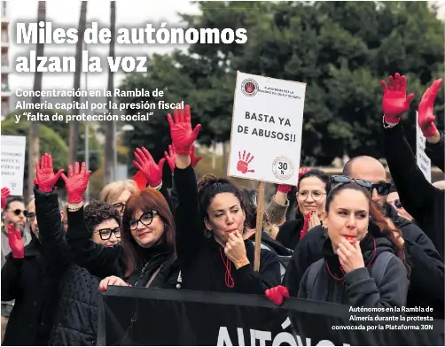 MILES DE AUTÓNOMOS ALZAN LA VOZ