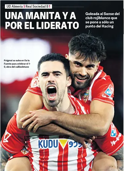 UNA MANITA Y A POR EL LIDERATO