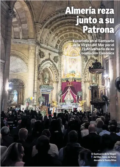ALMERÍA REZA JUNTO A SU PATRONA