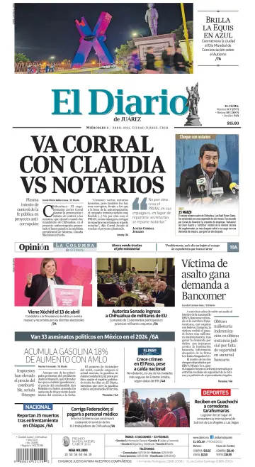 El Diario de Juárez - 3 Apr 2024