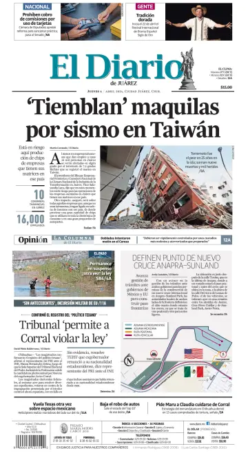 El Diario de Juárez - 4 Apr 2024