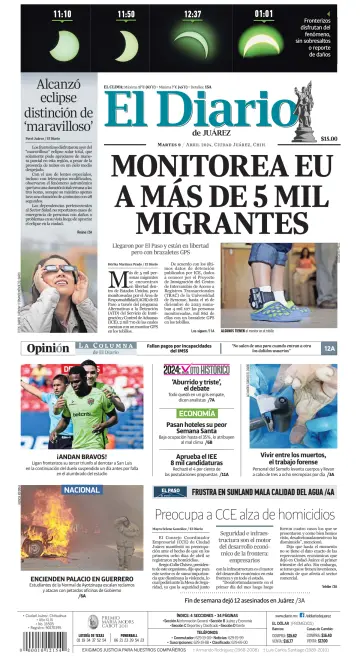 El Diario de Juárez - 09 апр. 2024