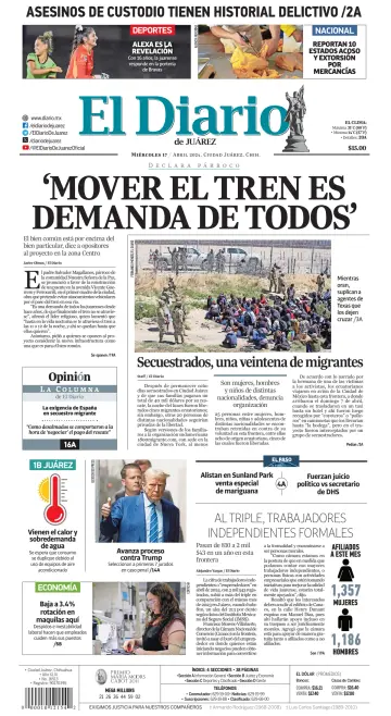 El Diario de Juárez - 17 Ebri 2024
