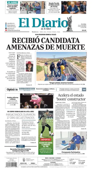 El Diario de Juárez - 23 Ebri 2024