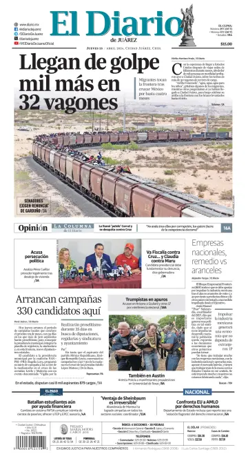 El Diario de Juárez - 25 Nis 2024