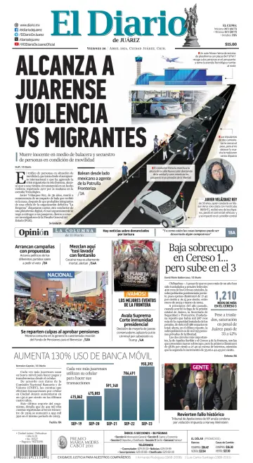 El Diario de Juárez - 26 Nis 2024