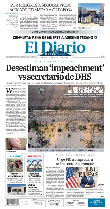 El Diario de El Paso - 18 4月 2024