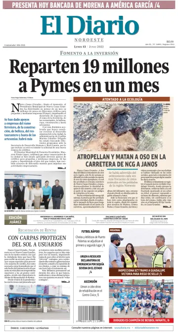 El Diario de Nuevo Casas Grandes - 13 6月 2022