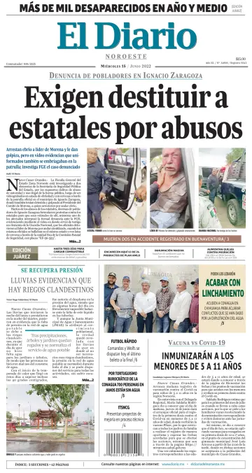 El Diario de Nuevo Casas Grandes - 15 6월 2022
