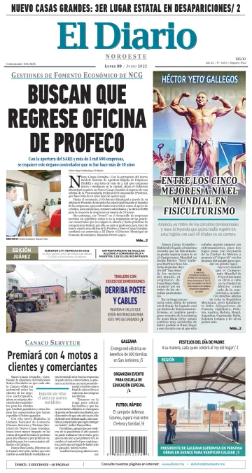 El Diario de Nuevo Casas Grandes - 20 6월 2022