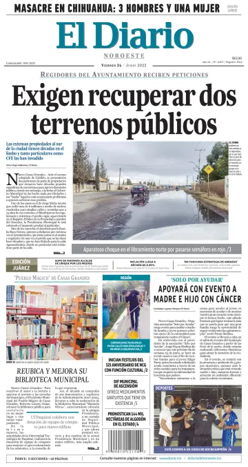 El Diario de Nuevo Casas Grandes - 24 六月 2022