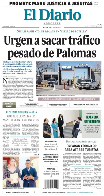 El Diario de Nuevo Casas Grandes - 25 6月 2022
