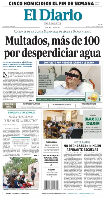 El Diario de Nuevo Casas Grandes - 27 Juni 2022