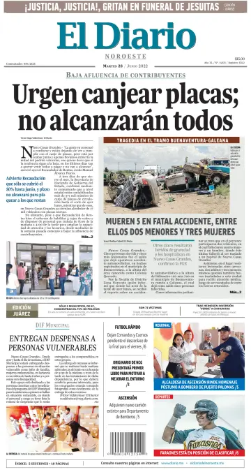 El Diario de Nuevo Casas Grandes - 28 июн. 2022