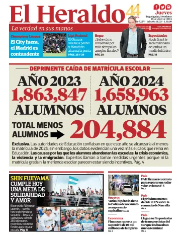 Diario El Heraldo - 18 四月 2024