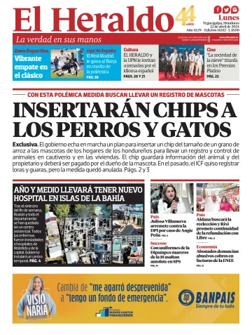 Diario El Heraldo - 22 四月 2024