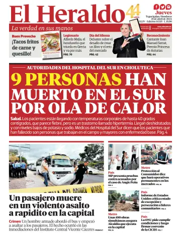 Diario El Heraldo - 25 Apr. 2024