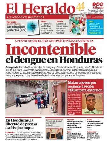 Diario El Heraldo - 25 май 2024