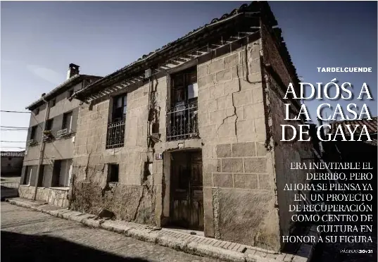 ADIÓS A LA CASA DE GAYA