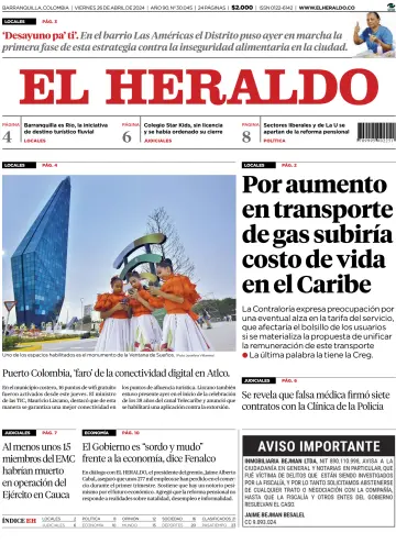 El Heraldo (Colombia) - 26 Apr 2024