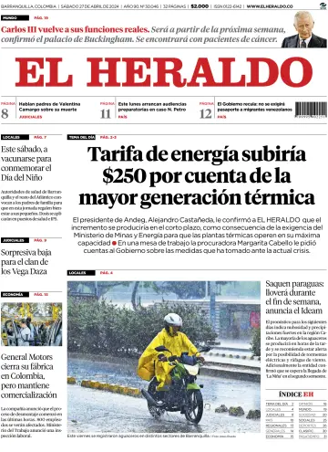 El Heraldo (Colombia) - 27 apr 2024