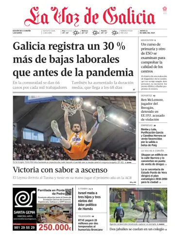 La Voz de Galicia (A Coruña) - 11 四月 2024