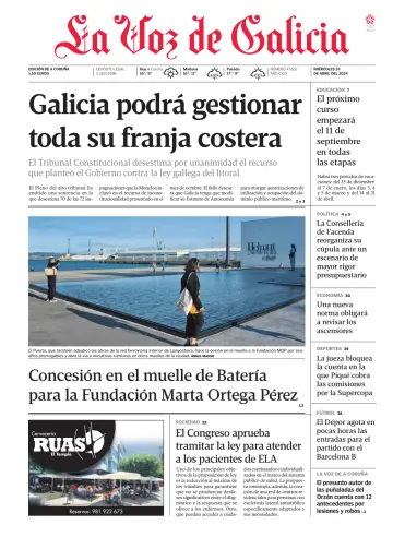 La Voz de Galicia (A Coruña) - 24 Nis 2024