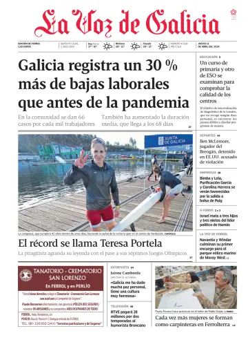 La Voz de Galicia (Ferrol) - 11 四月 2024