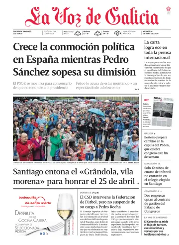 La Voz de Galicia (Santiago) - 26 4월 2024