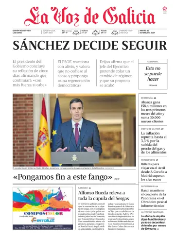 La Voz de Galicia (Santiago) - 30 四月 2024