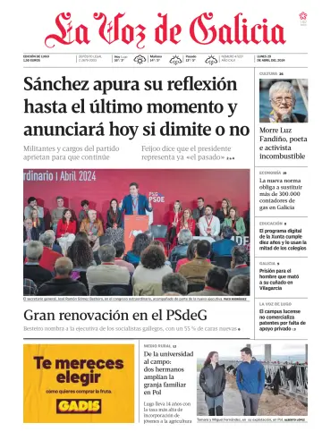La Voz de Galicia (Lugo) - 29 4月 2024