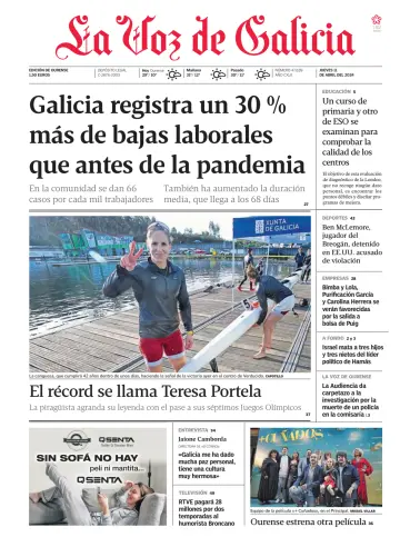 La Voz de Galicia (Ourense) - 11 Apr. 2024