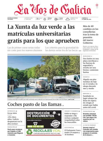 La Voz de Galicia (Ourense) - 23 Apr. 2024
