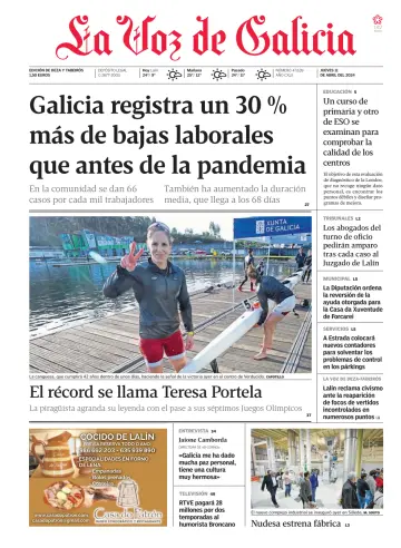 La Voz de Galicia (Deza y Tabeirós) - 11 四月 2024