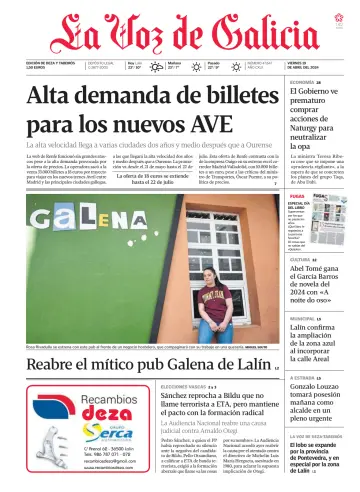 La Voz de Galicia (Deza y Tabeirós) - 19 四月 2024